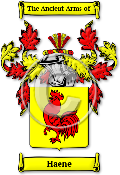 Haene Family Crest Download (jpg) Legacy Series - 150 DPI