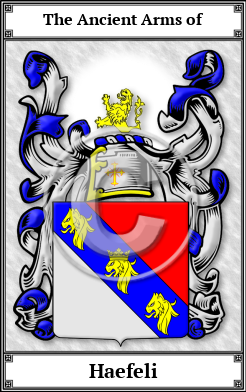 Haefeli Family Crest Download (JPG)  Book Plated - 150 DPI