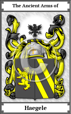 Haegele Family Crest Download (JPG)  Book Plated - 150 DPI
