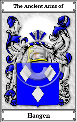 Haagen Family Crest Download (JPG)  Book Plated - 150 DPI