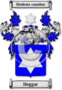 Heggar Family Crest Download (jpg) Legacy Series - 150 DPI