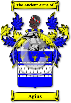 Agius Family Crest Download (JPG) Legacy Series - 600 DPI