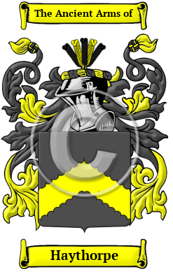 Haythorpe Family Crest/Coat of Arms