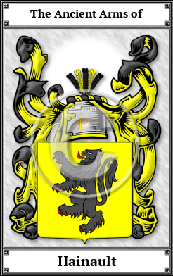 Hainault Family Crest Download (JPG)  Book Plated - 150 DPI