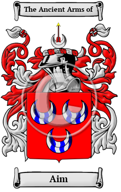 Aim Family Crest/Coat of Arms