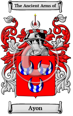 Ayon Family Crest/Coat of Arms