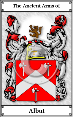 Albut Family Crest Download (JPG)  Book Plated - 150 DPI