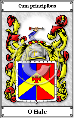 O'Hale Family Crest Download (JPG)  Book Plated - 150 DPI