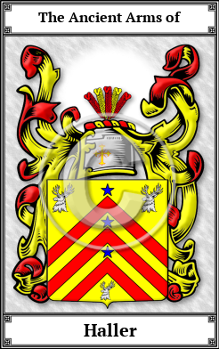Haller Family Crest Download (JPG)  Book Plated - 150 DPI