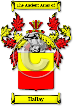 Hallay Family Crest Download (jpg) Legacy Series - 150 DPI