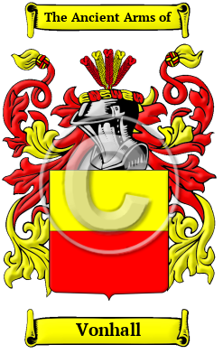 Vonhall Family Crest/Coat of Arms