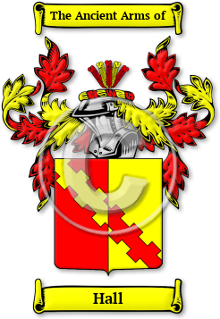 Hall Family Crest Download (jpg) Legacy Series - 150 DPI