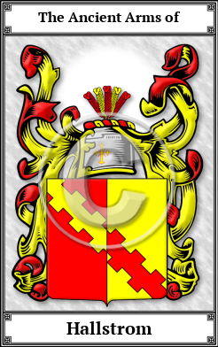 Hallstrom Family Crest Download (JPG)  Book Plated - 150 DPI
