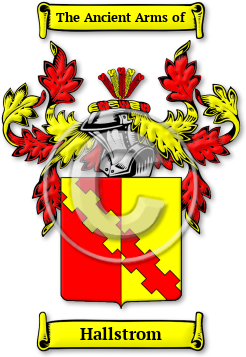 Hallstrom Family Crest Download (jpg) Legacy Series - 150 DPI