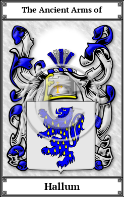 Hallum Family Crest Download (JPG)  Book Plated - 150 DPI