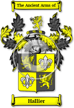 Hallier Family Crest Download (jpg) Legacy Series - 150 DPI
