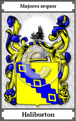 Haliburton Family Crest Download (JPG)  Book Plated - 150 DPI