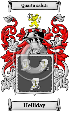 Helliday Family Crest/Coat of Arms