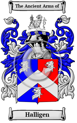 Halligen Family Crest/Coat of Arms