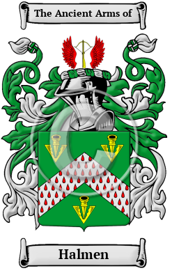 Halmen Family Crest/Coat of Arms