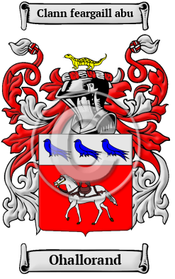 Ohallorand Family Crest/Coat of Arms