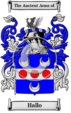 Hallo Family Crest/Coat of Arms