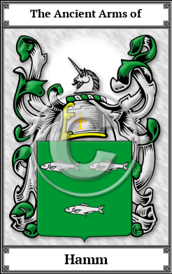 Hamm Family Crest Download (JPG)  Book Plated - 150 DPI
