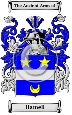 Hamell Family Crest/Coat of Arms