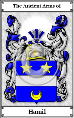 Hamil Family Crest Download (JPG)  Book Plated - 150 DPI