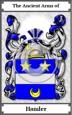 Hamler Family Crest Download (JPG)  Book Plated - 150 DPI