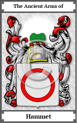 Hammet Family Crest Download (JPG) Book Plated - 600 DPI