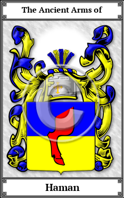 Haman Family Crest Download (JPG)  Book Plated - 150 DPI
