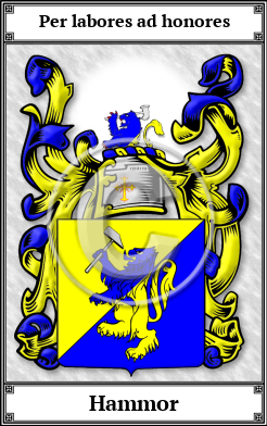 Hammor Family Crest Download (JPG) Book Plated - 600 DPI