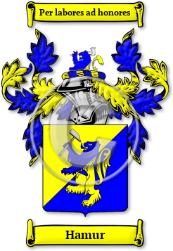 Hamur Family Crest Download (jpg) Legacy Series - 150 DPI