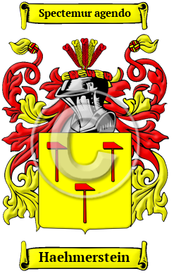 Haehmerstein Family Crest/Coat of Arms