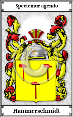 Hammerschmidt Family Crest Download (JPG) Book Plated - 600 DPI
