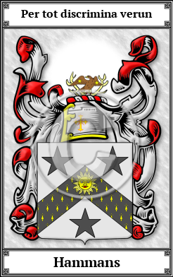 Hammans Family Crest Download (JPG) Book Plated - 600 DPI