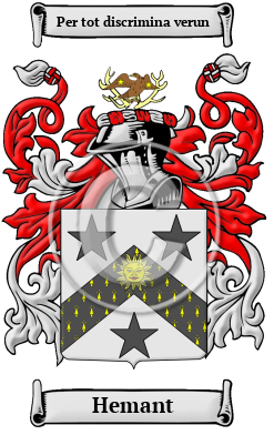 Hemant Family Crest/Coat of Arms