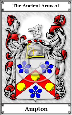 Ampton Family Crest Download (JPG) Book Plated - 600 DPI