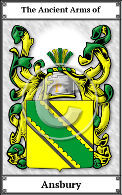 Ansbury Family Crest Download (JPG) Book Plated - 600 DPI