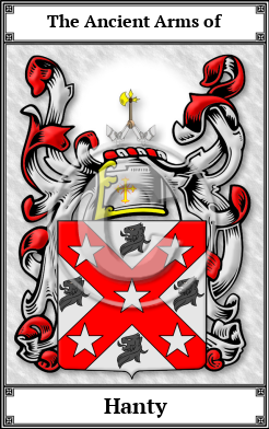 Hanty Family Crest Download (JPG) Book Plated - 600 DPI