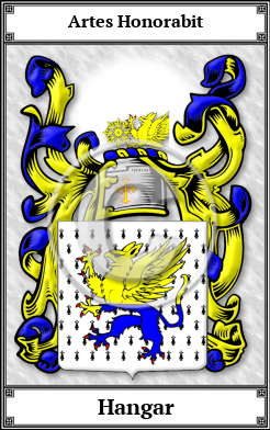 Hangar Family Crest Download (JPG)  Book Plated - 150 DPI
