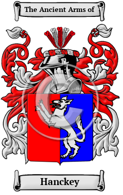 Hanckey Family Crest/Coat of Arms