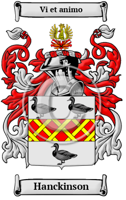 Hanckinson Family Crest/Coat of Arms