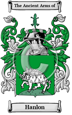 Hanlon Family Crest/Coat of Arms
