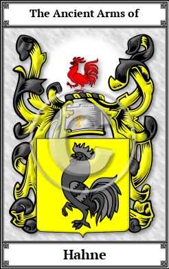 Hahne Family Crest Download (JPG)  Book Plated - 150 DPI