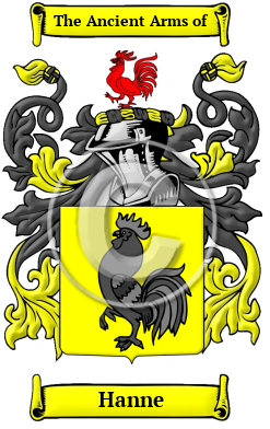 Hanne Family Crest/Coat of Arms