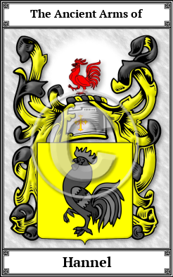 Hannel Family Crest Download (JPG) Book Plated - 300 DPI
