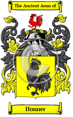 Honner Family Crest Download (JPG) Heritage Series - 600 DPI
