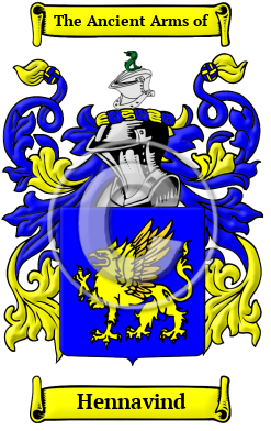 Hennavind Family Crest/Coat of Arms